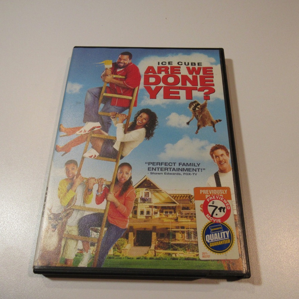 Are We Done Yet? DVD Ice Cube Nia Long Comedy PG Movie Blockbuster